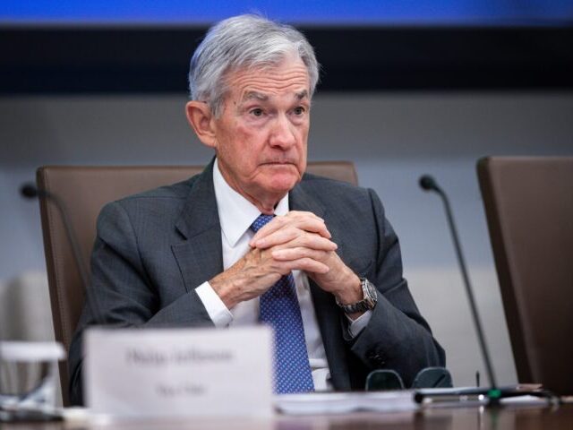 Federal Reserve Board Open Meeting Jerome Powell, chairman of the US Federal Reserve, during the Federal Reserve Board open m