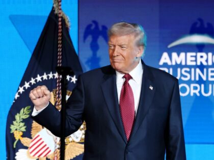 MIAMI, FLORIDA - NOVEMBER 05: President of the United States, Donald Trump, speaks onstage
