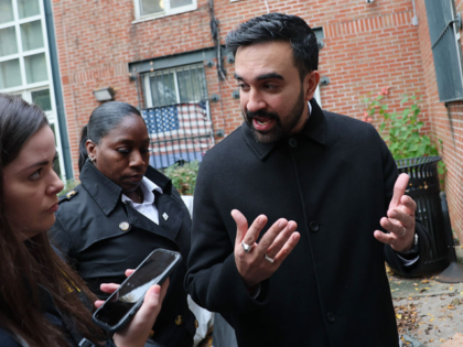 NEW YORK, NEW YORK - NOVEMBER 11: New York Mayor-Elect Zohran Mamdani gives brief remarks