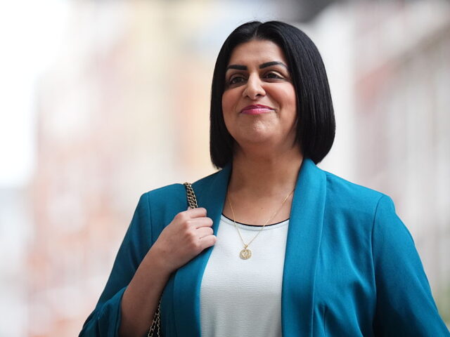 Home Secretary Shabana Mahmood arrives at BBC Broadcasting House in London, to appear on t