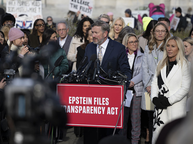 WASHINGTON DC, UNITED STATES - NOVEMBER 18: US Representative Thomas Massie speaks during