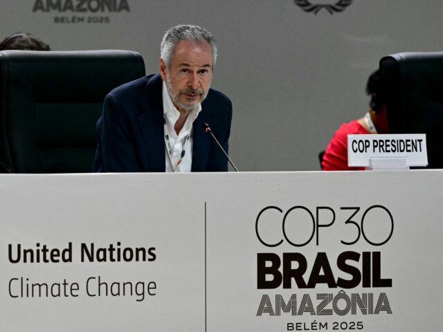 COP30 President Andre Correa do Lago speaks during a plenary session of the COP30 UN Clima