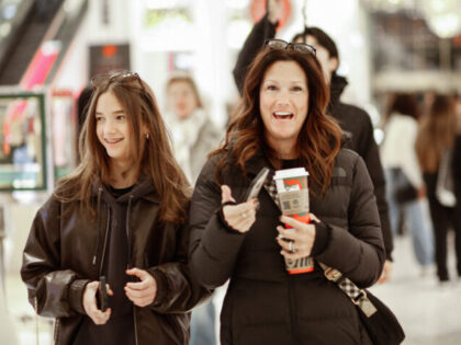 Costumers arrive to Macy's store during Black Friday deals in New York City, on Novem