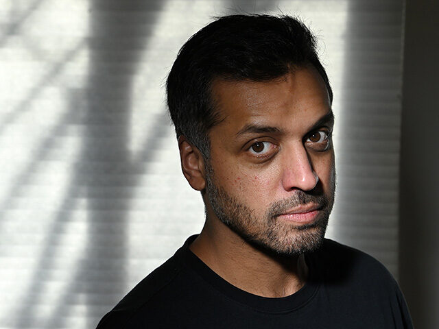 Wajahat Ali poses for a portrait at his home on Wednesday February 09, 2022 in Alexandria,