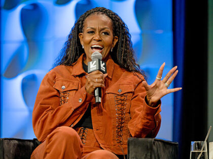 Michelle Obama speaks on stage during IMO Live podcast 2025 SXSW Conference and Festival a