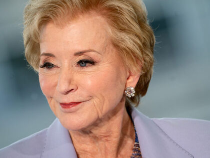 Linda McMahon, US education secretary, during a Bloomberg News interview in Washington, DC