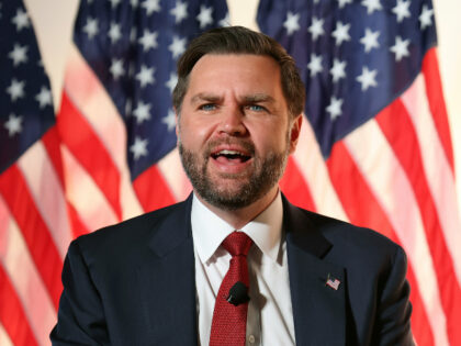 WASHINGTON, DC - NOVEMBER 20: U.S. Vice President JD Vance participates in a fireside chat