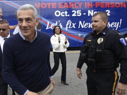 New Jersey Republican gubernatorial candidate, Jack Ciattarelli speaks to supporters at a