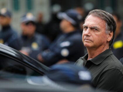 Former Brazilian President (2019-2022) Jair Bolsonaro leaves the DF Star hospital in Brasi