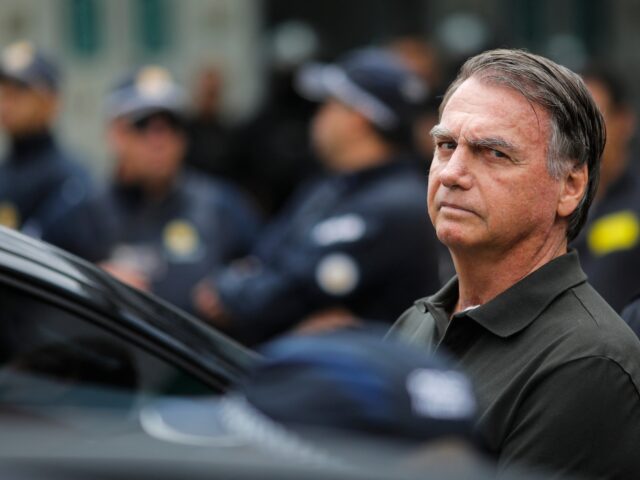 Former Brazilian President (2019-2022) Jair Bolsonaro leaves the DF Star hospital in Brasi
