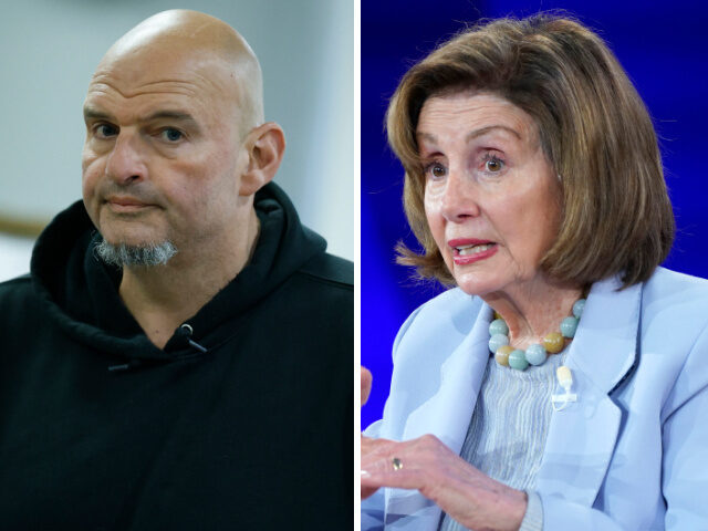 John Fetterman and Nancy Pelosi