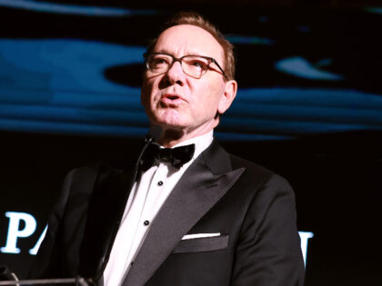 VENICE, ITALY - AUGUST 30: Kevin Spacey speaks on stage at The Better World Fund Gala Veni