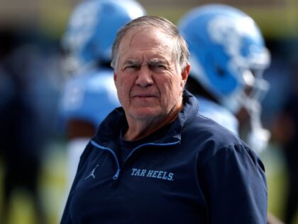 CHAPEL HILL, NORTH CAROLINA - OCTOBER 25: Head coach Bill Belichick of the North Carolina