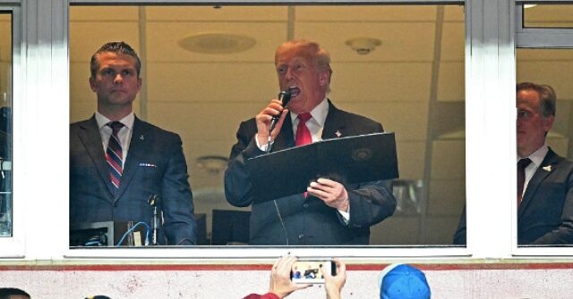 
                            WATCH: Fans Boo as Trump Swears In Military Members at Commanders Game