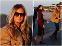 Fashion Notes: Melania Trump, Usha Vance Glow in Shades of Autumn for Trip to North Carolina