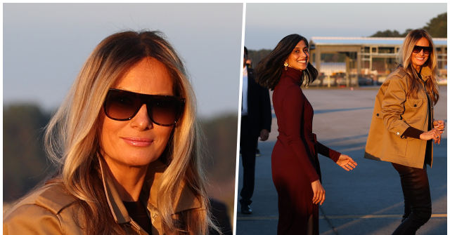 Fashion Notes: Melania Trump, Usha Vance Glow in Shades of Autumn for Trip to North Carolina