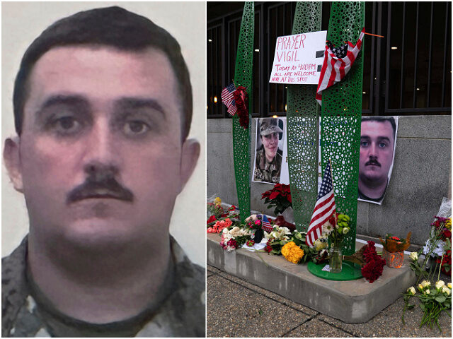 National Guard member Staff Sgt. Andrew Wolfe