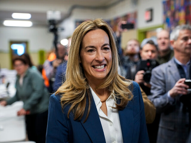 Nov4-25-New-Jersey-Democratic-gubernatorial-candidate-Mikie-Sherrill-getty MONTCLAIR, NEW JERSEY - NOVEMBER 4: New Jersey Democratic gubernatorial candidate, U.S. Re