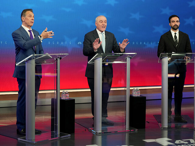 NEW YORK, NY - OCTOBER 16: (L-R) Mayoral candidates, Independent nominee former New York G