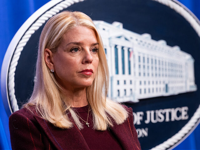Pam-Bondi-US-attorney-general-DOJ-Nov19-25-getty Pam Bondi, US attorney general, during a news conference at the Department of Justice (DOJ