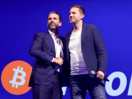 Rumble CEO Chris Pavlovski with Donald Trump jr