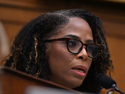 US Delegate Stacey Plaskett speaks during the "Weaponization of the Federal Governmen