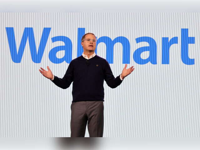 Walmart CEO Doug McMillan Walmart Inc. President and CEO Doug McMillon delivers a keynote address during CES 2024 at