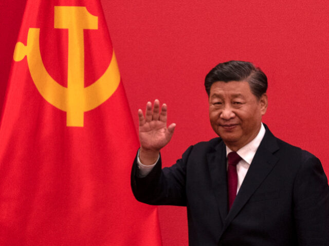 BEIJING, CHINA - OCTOBER 23: General Secretary and Chinese President Xi Jinping waves as