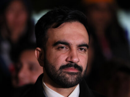 New York Mayoral Candidate Zohran Mamdani attends a campaign event at Dutch Kills Playgrou