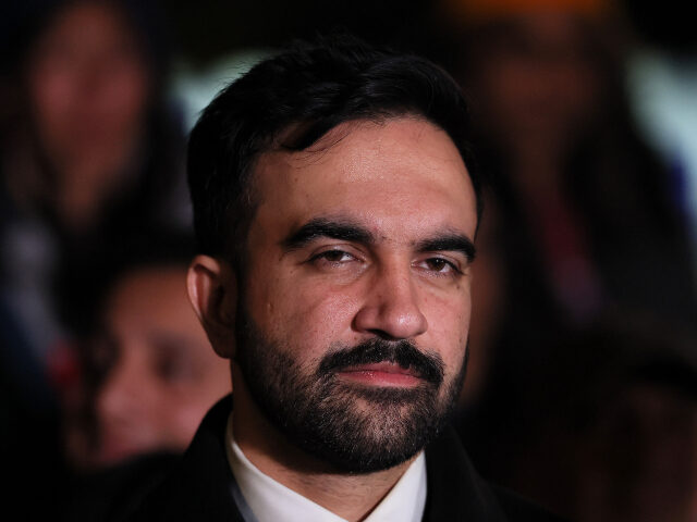 New York Mayoral Candidate Zohran Mamdani attends a campaign event at Dutch Kills Playgrou