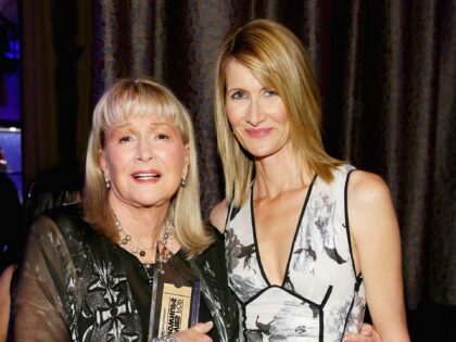 BEVERLY HILLS, CA - FEBRUARY 08: Actresses Diane Ladd (L) and Laura Dern attend AARP's Mov