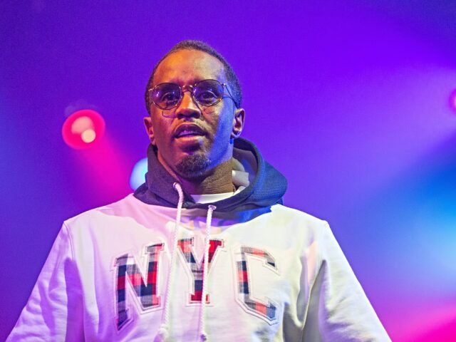 NEW YORK, NY - AUGUST 13: Sean "Diddy" Combs appears onstage to introduce rapper Machine G