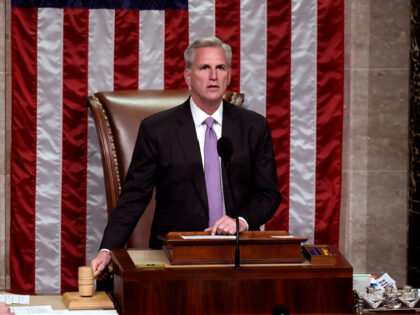 WASHINGTON, DC - MAY 11: Speaker of the House Kevin McCarthy (R-CA) presides over the vote