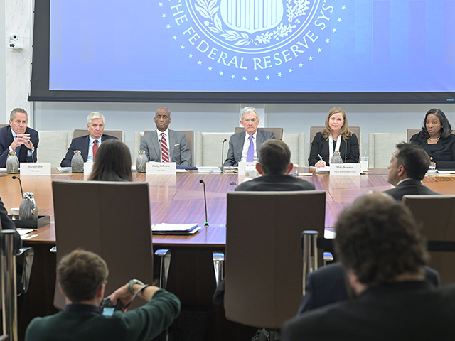 fomc-oct-2025-flickr Federal Reserve board members listen to staff present at an open meeting on October 24, 20