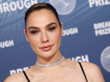 Israeli actress Gal Gadot attends the 11th Breakthrough Prize ceremony at Barker Hangar in