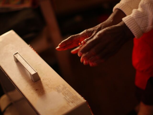 ETROIT - NOVEMBER 20: Lula Billingsley, 83, warms her hands with an electric heater at the