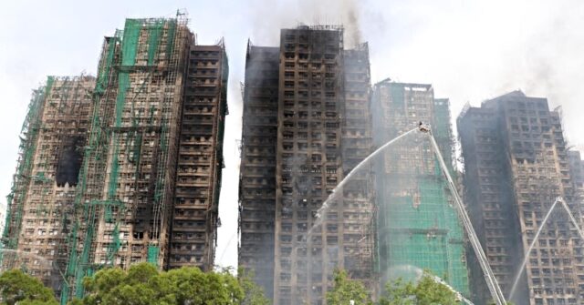 Watch: Deadly Fire at Hong Kong Residential Complex Kills at Least 55, Three Arrests Made