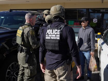 CHARLOTTE, NORTH CAROLINA - NOVEMBER 17: U.S. Border Patrol chief Greg Bovino and other fe
