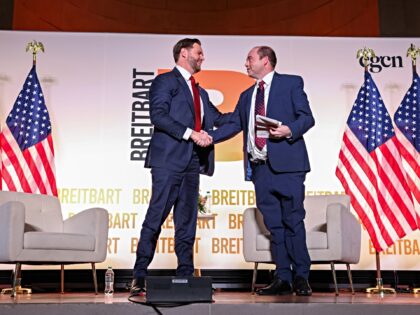 WASHINGTON, DC - NOVEMBER 20: U.S. Vice President JD Vance participates in a fireside chat