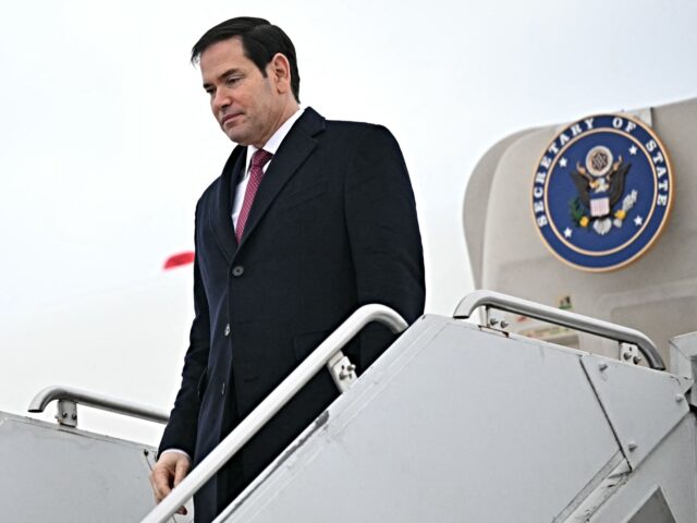 marco rubio US Secretary of State Marco Rubio steps off his plane upon arrival at the John C. Munro Ha