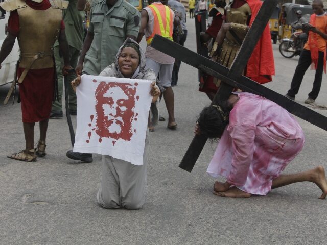 nigeria-christians-getty Our Lady of the Holy Rosary Catholic Church (Mary Home) dramatizes the Stations of the Cro