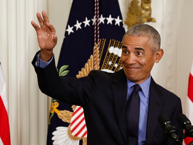 WASHINGTON, DC - APRIL 5: Former President Barack Obama speaks during an event to mark the
