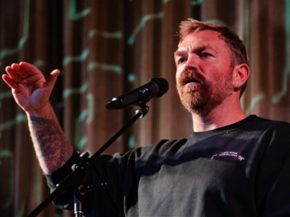 OGUNQUIT, MAINE - OCTOBER 22: U.S. senatorial candidate from Maine Graham Platner speaks a