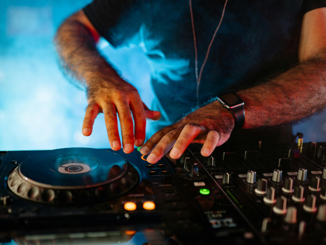 DJ at a rave