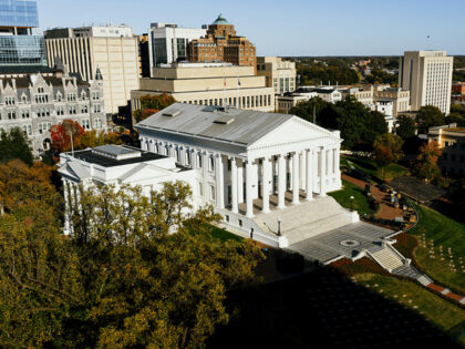 Aerial View of Virginia State Capitol in Richmond