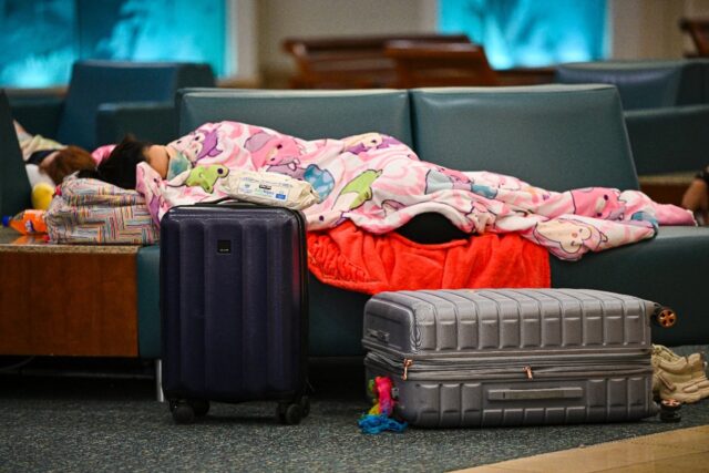 More than 10,000 flights to or from the United States experienced delays last weekend, acc