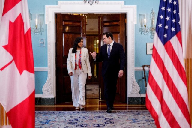 Secretary of State Marco Rubio and Canadian Foreign Minister Anita Anand in Washington in August Secretary of State Marco Rubio and Canadian Foreign Minister Anita Anand in Washington in