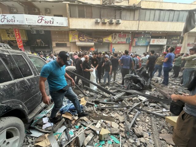 The strike hit a residential building in the Haret Hreik neighbourhood of Beirut's so