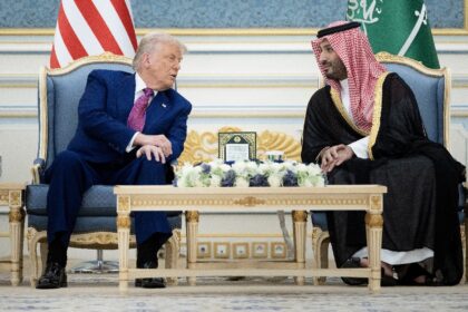 US President Donald Trump got a warm welcome from Crown Prince Mohammed Bin Salman in Saud