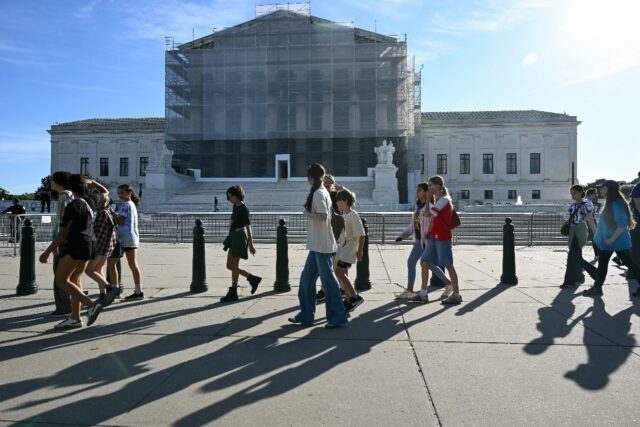 The US Supreme Court is set to hear arguments on the legality of President Donald Trump�